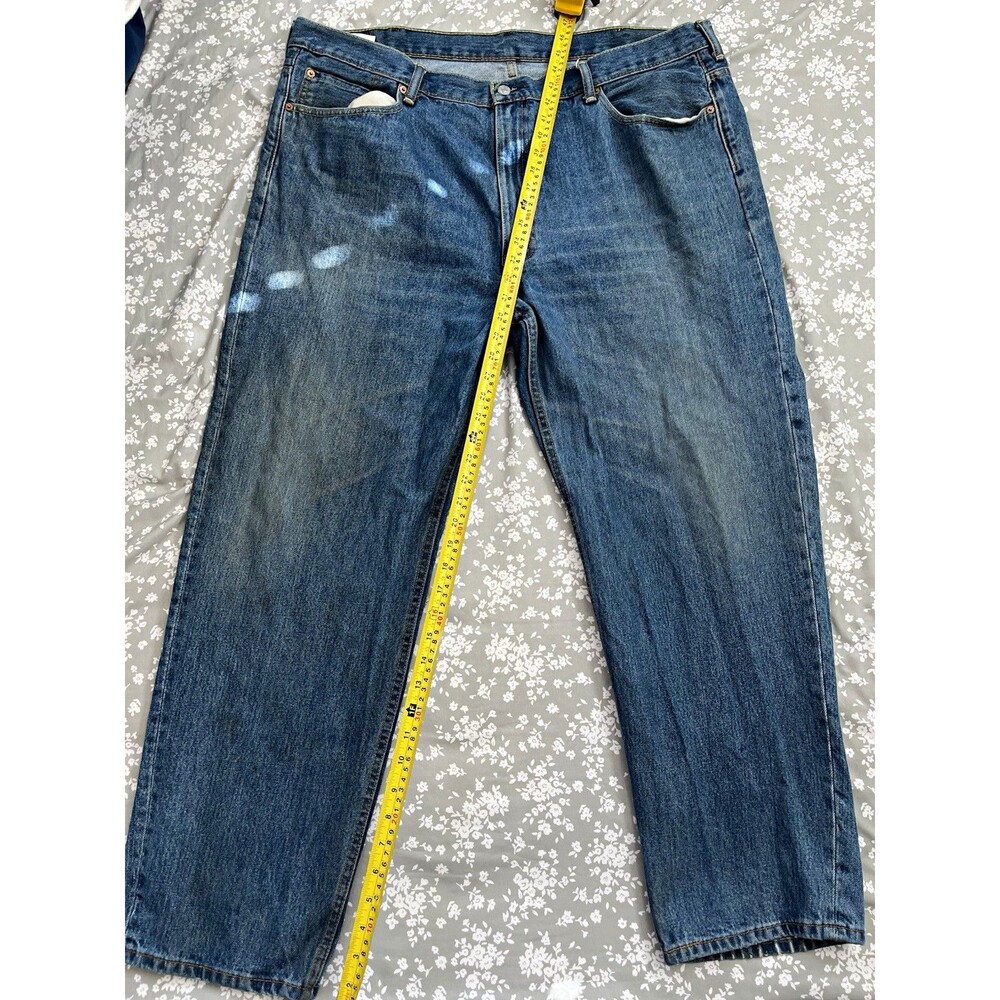 Levi's Men's Jeans W44 L32 Blue Denim Big & Tall S40196 Regular Straight 44x32